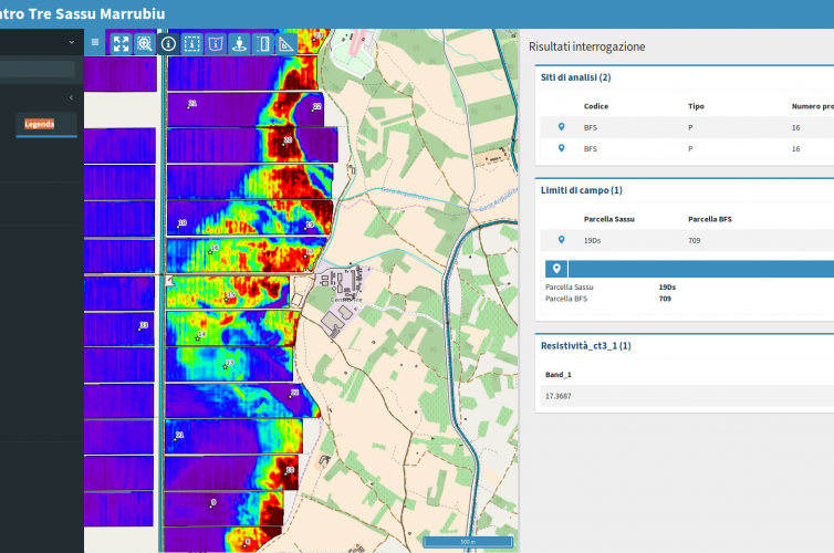 Sistema distribuito per la gestione di dati geografici relativi alle informazioni per l’agricoltura di precisione