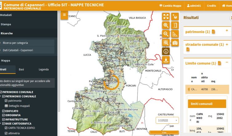 SIT WebGis OS – Comune di Capannori