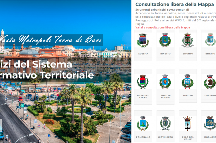 SIT WebGis Open Source – Area Vasta Metropoli Bari